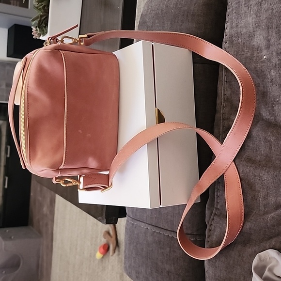 Hammitt Pink Crossbody Bag with Gold Accents - Picture 6 of 15